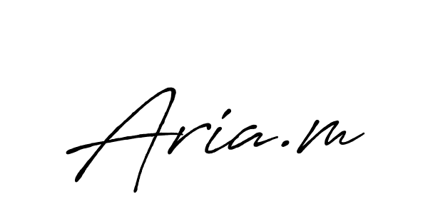 Aria.m stylish signature style. Best Handwritten Sign (Antro_Vectra_Bolder) for my name. Handwritten Signature Collection Ideas for my name Aria.m. Aria.m signature style 7 images and pictures png