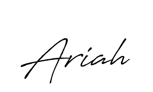 Design your own signature with our free online signature maker. With this signature software, you can create a handwritten (Antro_Vectra_Bolder) signature for name Ariah. Ariah signature style 7 images and pictures png