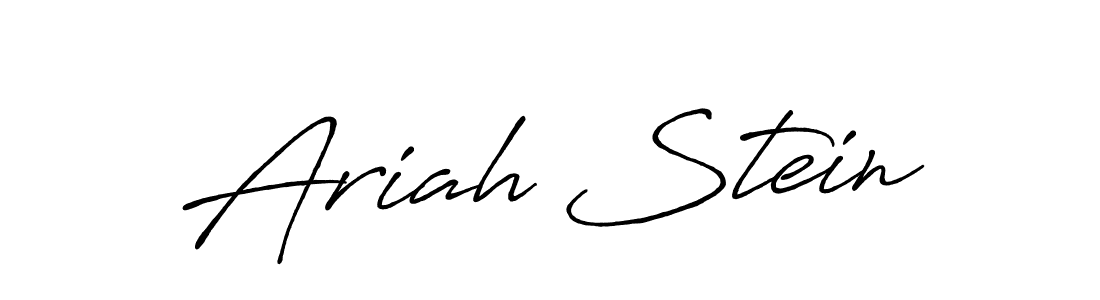How to make Ariah Stein name signature. Use Antro_Vectra_Bolder style for creating short signs online. This is the latest handwritten sign. Ariah Stein signature style 7 images and pictures png