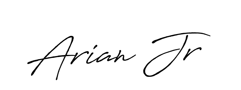 Make a beautiful signature design for name Arian Jr. With this signature (Antro_Vectra_Bolder) style, you can create a handwritten signature for free. Arian Jr signature style 7 images and pictures png