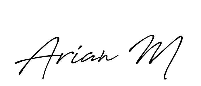 You should practise on your own different ways (Antro_Vectra_Bolder) to write your name (Arian M) in signature. don't let someone else do it for you. Arian M signature style 7 images and pictures png