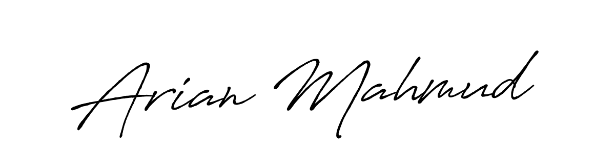 You should practise on your own different ways (Antro_Vectra_Bolder) to write your name (Arian Mahmud) in signature. don't let someone else do it for you. Arian Mahmud signature style 7 images and pictures png