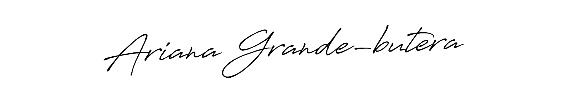 How to make Ariana Grande-butera name signature. Use Antro_Vectra_Bolder style for creating short signs online. This is the latest handwritten sign. Ariana Grande-butera signature style 7 images and pictures png