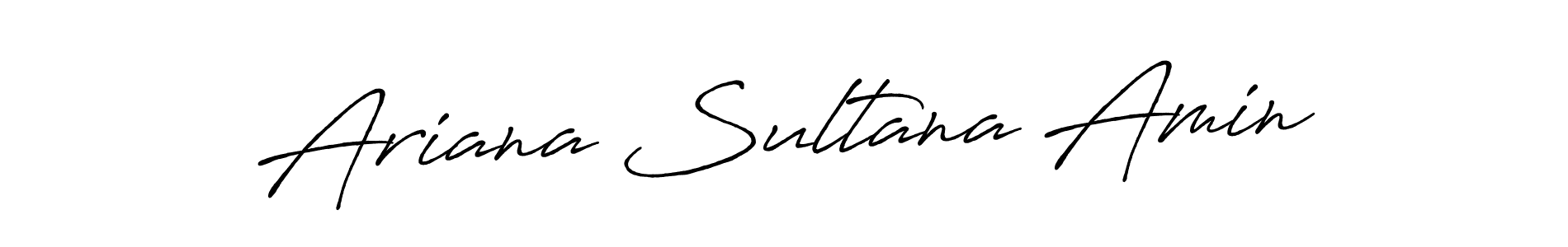 Make a short Ariana Sultana Amin signature style. Manage your documents anywhere anytime using Antro_Vectra_Bolder. Create and add eSignatures, submit forms, share and send files easily. Ariana Sultana Amin signature style 7 images and pictures png