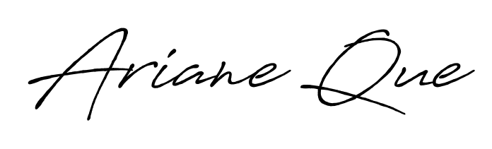 Similarly Antro_Vectra_Bolder is the best handwritten signature design. Signature creator online. You can use it as an online autograph creator for name Ariane Que. Ariane Que signature style 7 images and pictures png