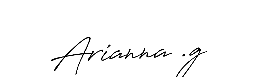 How to make Arianna .g name signature. Use Antro_Vectra_Bolder style for creating short signs online. This is the latest handwritten sign. Arianna .g signature style 7 images and pictures png