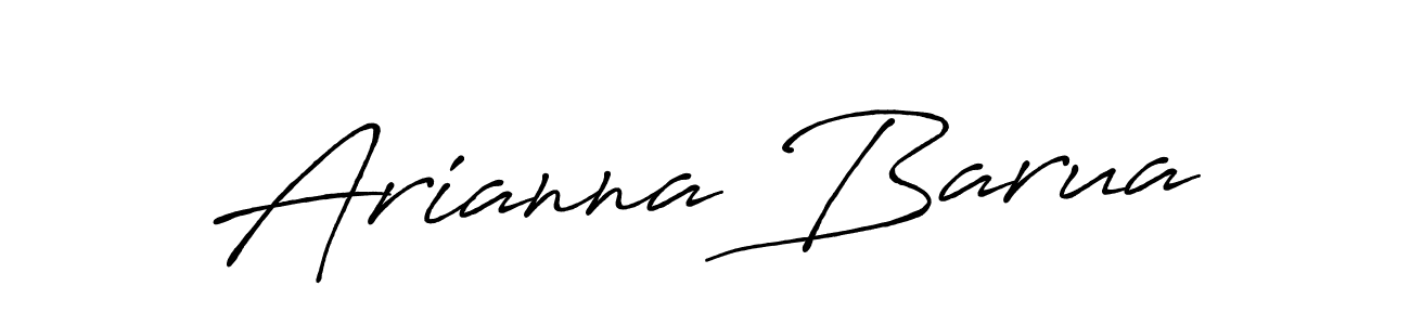 Make a beautiful signature design for name Arianna Barua. With this signature (Antro_Vectra_Bolder) style, you can create a handwritten signature for free. Arianna Barua signature style 7 images and pictures png