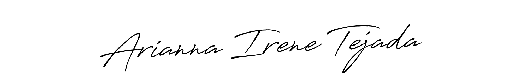 The best way (Antro_Vectra_Bolder) to make a short signature is to pick only two or three words in your name. The name Arianna Irene Tejada include a total of six letters. For converting this name. Arianna Irene Tejada signature style 7 images and pictures png