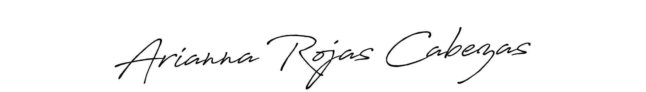 How to make Arianna Rojas Cabezas name signature. Use Antro_Vectra_Bolder style for creating short signs online. This is the latest handwritten sign. Arianna Rojas Cabezas signature style 7 images and pictures png