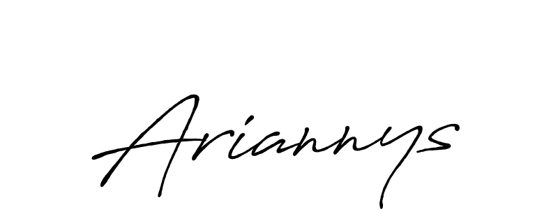 How to make Ariannys signature? Antro_Vectra_Bolder is a professional autograph style. Create handwritten signature for Ariannys name. Ariannys signature style 7 images and pictures png