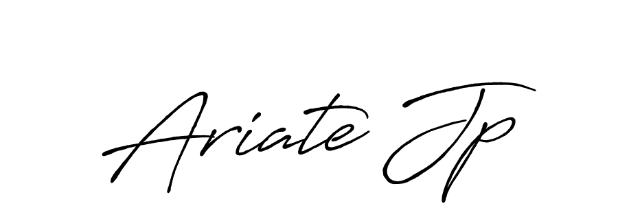 Make a beautiful signature design for name Ariate Jp. With this signature (Antro_Vectra_Bolder) style, you can create a handwritten signature for free. Ariate Jp signature style 7 images and pictures png