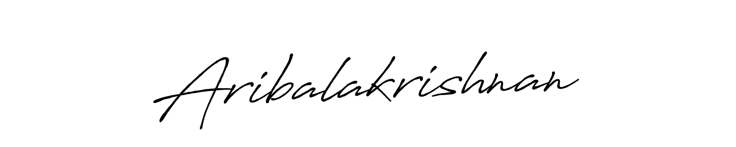 How to make Aribalakrishnan signature? Antro_Vectra_Bolder is a professional autograph style. Create handwritten signature for Aribalakrishnan name. Aribalakrishnan signature style 7 images and pictures png