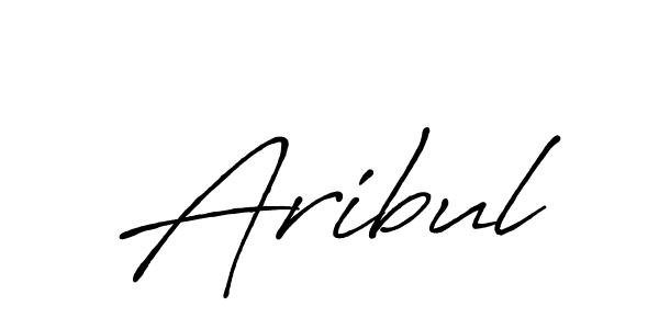 How to make Aribul name signature. Use Antro_Vectra_Bolder style for creating short signs online. This is the latest handwritten sign. Aribul signature style 7 images and pictures png
