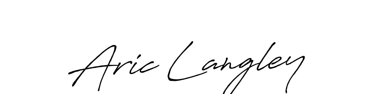 Design your own signature with our free online signature maker. With this signature software, you can create a handwritten (Antro_Vectra_Bolder) signature for name Aric Langley. Aric Langley signature style 7 images and pictures png