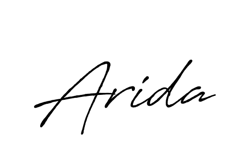 Make a beautiful signature design for name Arida. Use this online signature maker to create a handwritten signature for free. Arida signature style 7 images and pictures png