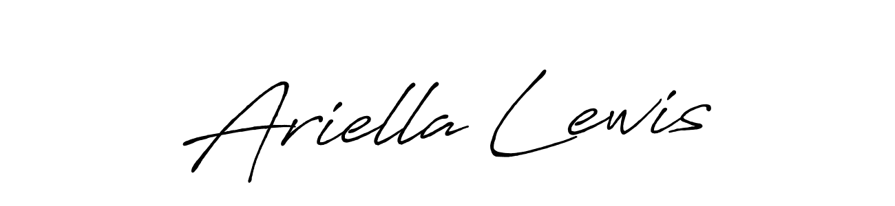 Ariella Lewis stylish signature style. Best Handwritten Sign (Antro_Vectra_Bolder) for my name. Handwritten Signature Collection Ideas for my name Ariella Lewis. Ariella Lewis signature style 7 images and pictures png