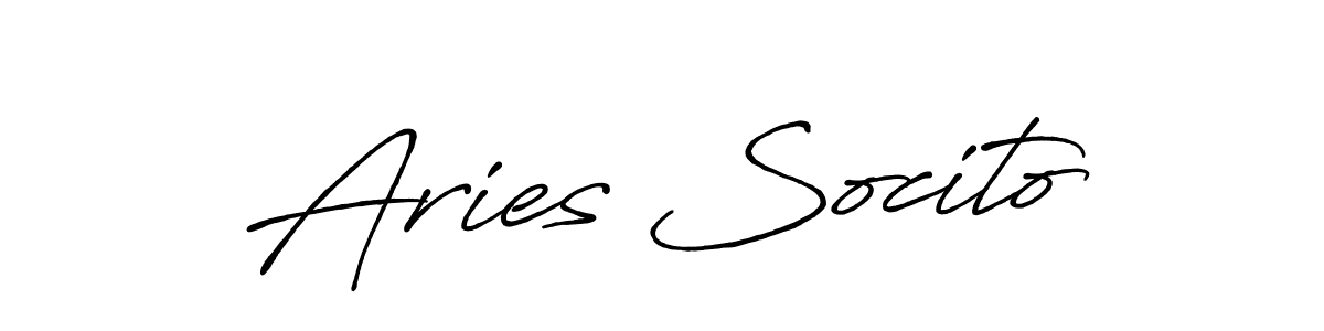 It looks lik you need a new signature style for name Aries Socito. Design unique handwritten (Antro_Vectra_Bolder) signature with our free signature maker in just a few clicks. Aries Socito signature style 7 images and pictures png