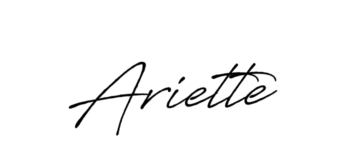 Make a beautiful signature design for name Ariette. Use this online signature maker to create a handwritten signature for free. Ariette signature style 7 images and pictures png