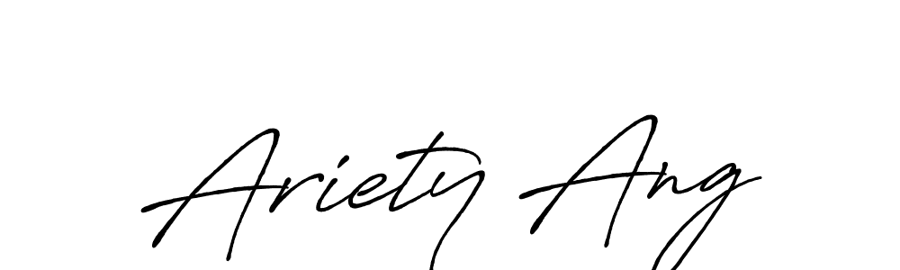 Ariety Ang stylish signature style. Best Handwritten Sign (Antro_Vectra_Bolder) for my name. Handwritten Signature Collection Ideas for my name Ariety Ang. Ariety Ang signature style 7 images and pictures png