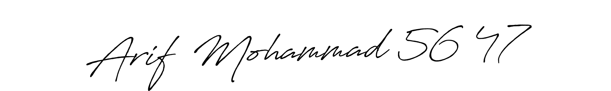 Here are the top 10 professional signature styles for the name Arif  Mohammad 56 47. These are the best autograph styles you can use for your name. Arif  Mohammad 56 47 signature style 7 images and pictures png