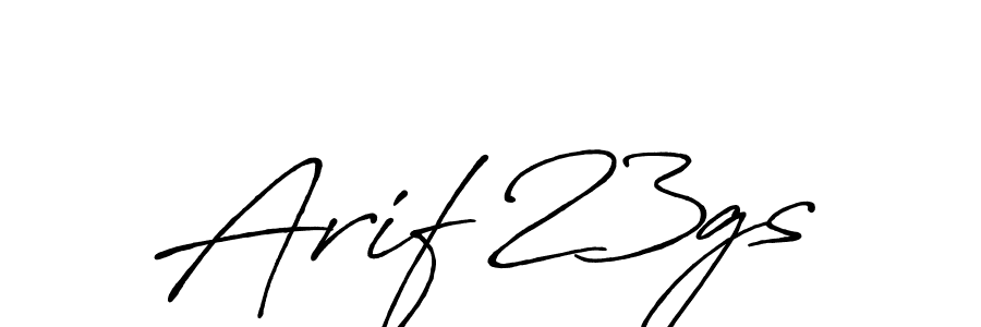 Also we have Arif 23gs name is the best signature style. Create professional handwritten signature collection using Antro_Vectra_Bolder autograph style. Arif 23gs signature style 7 images and pictures png