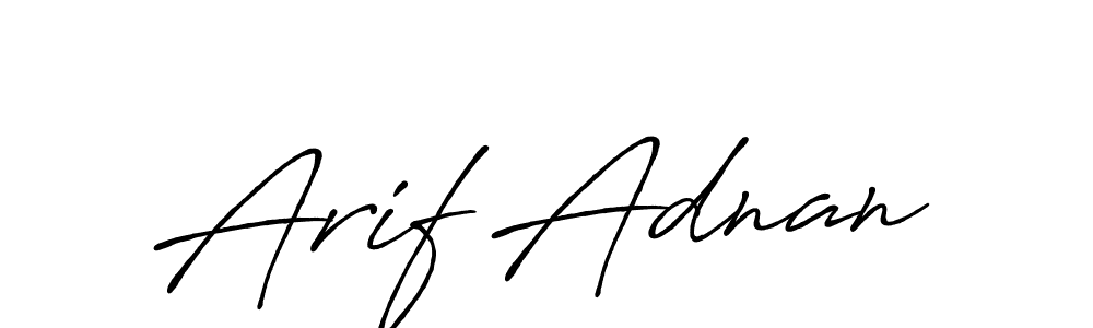 Also we have Arif Adnan name is the best signature style. Create professional handwritten signature collection using Antro_Vectra_Bolder autograph style. Arif Adnan signature style 7 images and pictures png