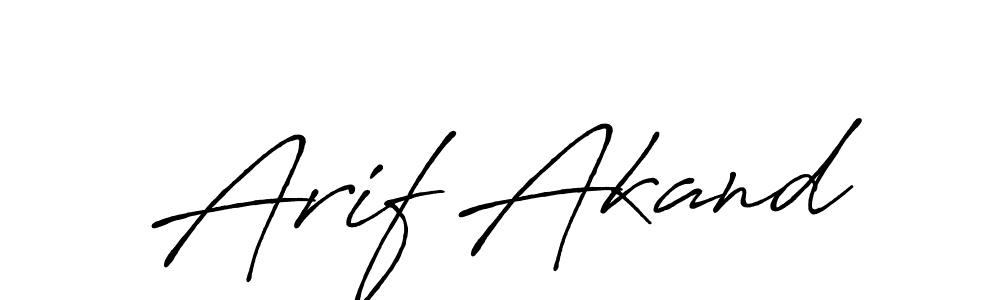How to make Arif Akand signature? Antro_Vectra_Bolder is a professional autograph style. Create handwritten signature for Arif Akand name. Arif Akand signature style 7 images and pictures png