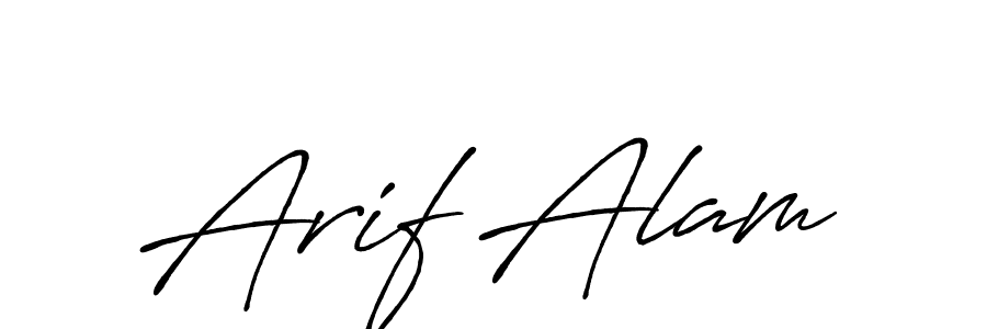 Also we have Arif Alam name is the best signature style. Create professional handwritten signature collection using Antro_Vectra_Bolder autograph style. Arif Alam signature style 7 images and pictures png