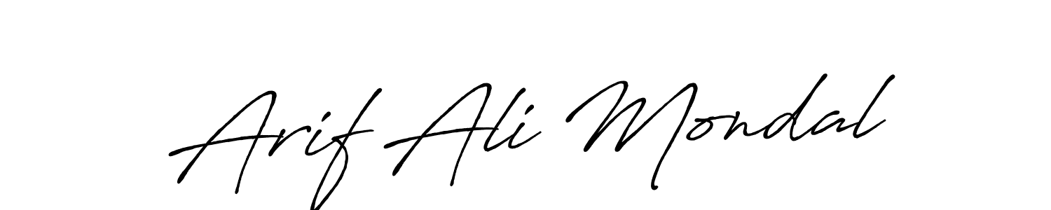 You can use this online signature creator to create a handwritten signature for the name Arif Ali Mondal. This is the best online autograph maker. Arif Ali Mondal signature style 7 images and pictures png