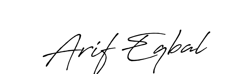 The best way (Antro_Vectra_Bolder) to make a short signature is to pick only two or three words in your name. The name Arif Eqbal include a total of six letters. For converting this name. Arif Eqbal signature style 7 images and pictures png