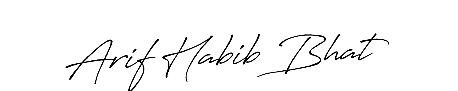 Also we have Arif Habib Bhat name is the best signature style. Create professional handwritten signature collection using Antro_Vectra_Bolder autograph style. Arif Habib Bhat signature style 7 images and pictures png