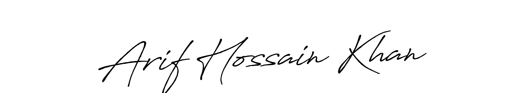 This is the best signature style for the Arif Hossain Khan name. Also you like these signature font (Antro_Vectra_Bolder). Mix name signature. Arif Hossain Khan signature style 7 images and pictures png