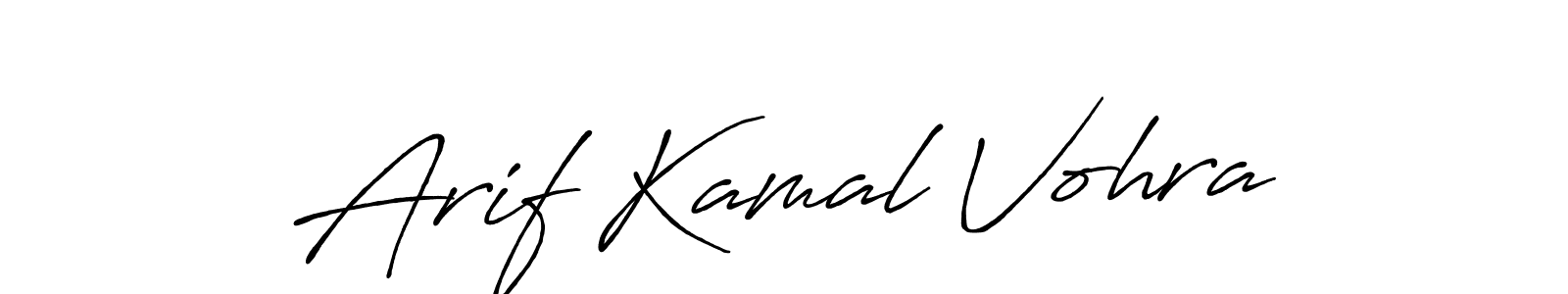 It looks lik you need a new signature style for name Arif Kamal Vohra. Design unique handwritten (Antro_Vectra_Bolder) signature with our free signature maker in just a few clicks. Arif Kamal Vohra signature style 7 images and pictures png