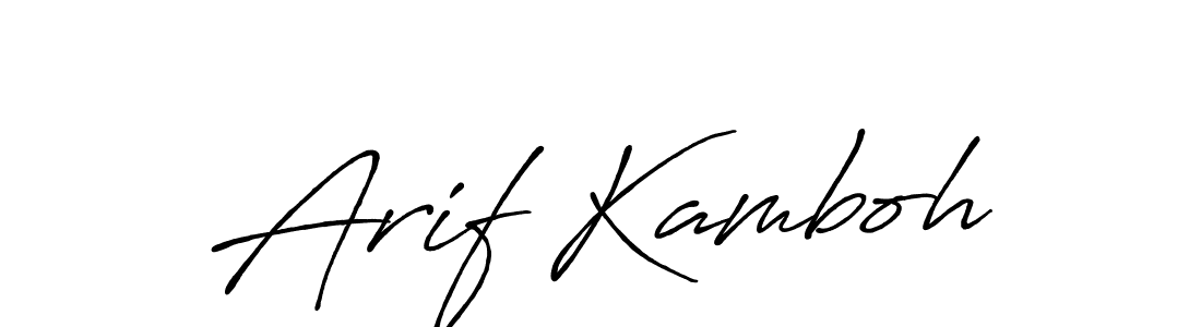 Here are the top 10 professional signature styles for the name Arif Kamboh. These are the best autograph styles you can use for your name. Arif Kamboh signature style 7 images and pictures png