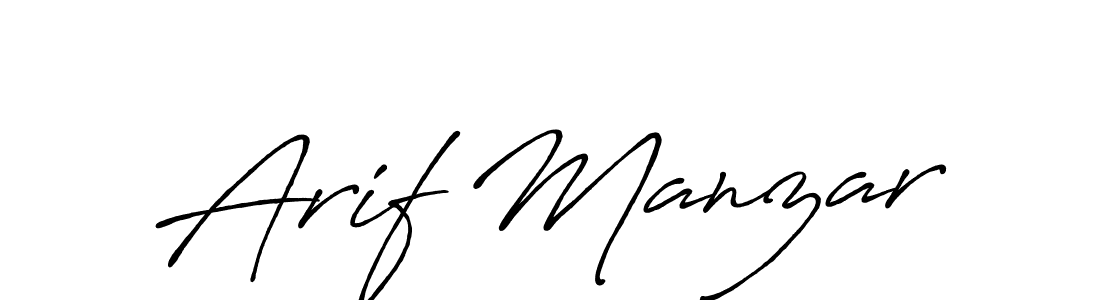 Make a short Arif Manzar signature style. Manage your documents anywhere anytime using Antro_Vectra_Bolder. Create and add eSignatures, submit forms, share and send files easily. Arif Manzar signature style 7 images and pictures png