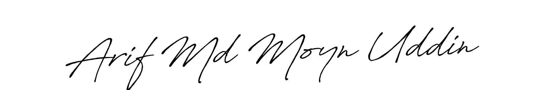 It looks lik you need a new signature style for name Arif Md Moyn Uddin. Design unique handwritten (Antro_Vectra_Bolder) signature with our free signature maker in just a few clicks. Arif Md Moyn Uddin signature style 7 images and pictures png
