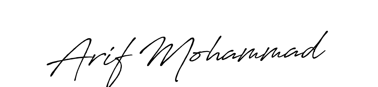 You should practise on your own different ways (Antro_Vectra_Bolder) to write your name (Arif Mohammad) in signature. don't let someone else do it for you. Arif Mohammad signature style 7 images and pictures png