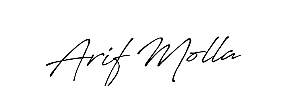 You should practise on your own different ways (Antro_Vectra_Bolder) to write your name (Arif Molla) in signature. don't let someone else do it for you. Arif Molla signature style 7 images and pictures png