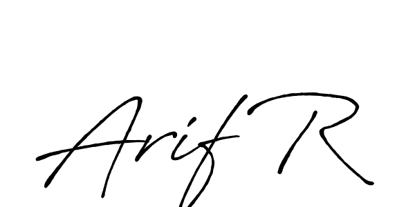 Similarly Antro_Vectra_Bolder is the best handwritten signature design. Signature creator online .You can use it as an online autograph creator for name Arif R. Arif R signature style 7 images and pictures png