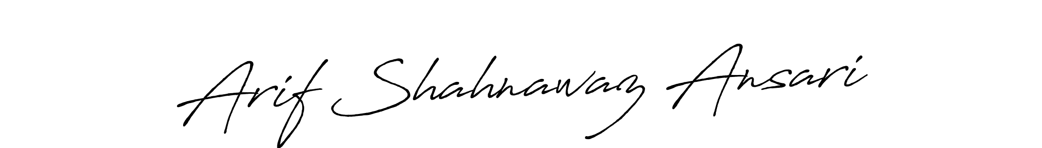Design your own signature with our free online signature maker. With this signature software, you can create a handwritten (Antro_Vectra_Bolder) signature for name Arif Shahnawaz Ansari. Arif Shahnawaz Ansari signature style 7 images and pictures png