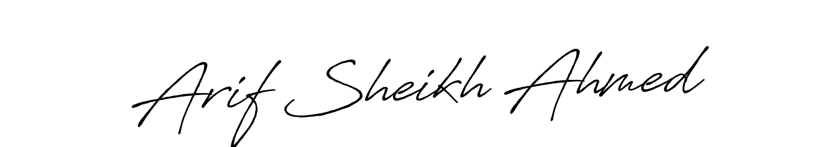Make a beautiful signature design for name Arif Sheikh Ahmed. Use this online signature maker to create a handwritten signature for free. Arif Sheikh Ahmed signature style 7 images and pictures png