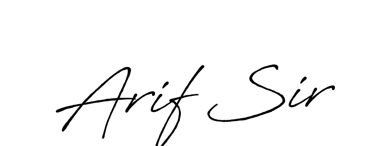 Arif Sir stylish signature style. Best Handwritten Sign (Antro_Vectra_Bolder) for my name. Handwritten Signature Collection Ideas for my name Arif Sir. Arif Sir signature style 7 images and pictures png