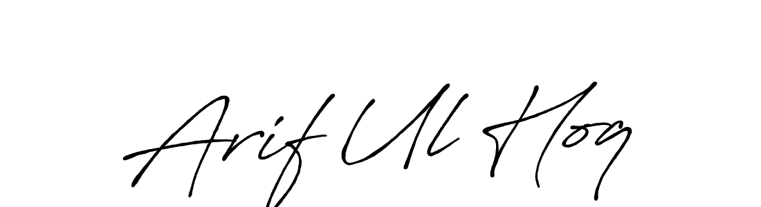Also You can easily find your signature by using the search form. We will create Arif Ul Hoq name handwritten signature images for you free of cost using Antro_Vectra_Bolder sign style. Arif Ul Hoq signature style 7 images and pictures png