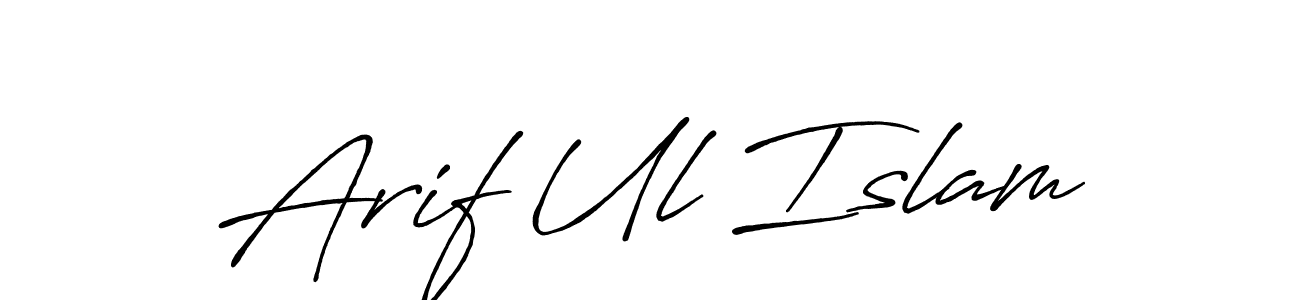 Arif Ul Islam stylish signature style. Best Handwritten Sign (Antro_Vectra_Bolder) for my name. Handwritten Signature Collection Ideas for my name Arif Ul Islam. Arif Ul Islam signature style 7 images and pictures png