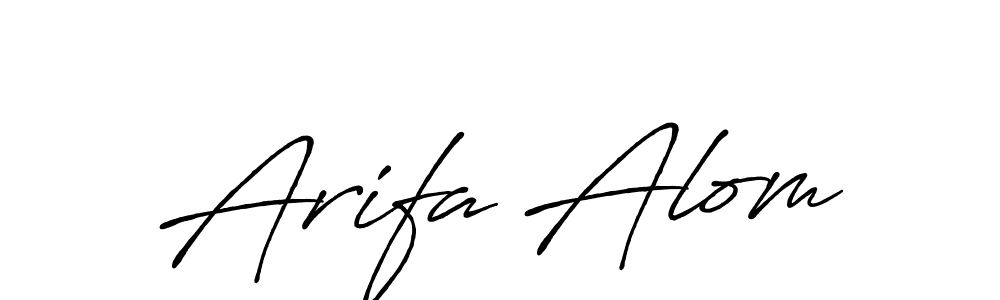 You can use this online signature creator to create a handwritten signature for the name Arifa Alom. This is the best online autograph maker. Arifa Alom signature style 7 images and pictures png