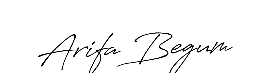 Arifa Begum stylish signature style. Best Handwritten Sign (Antro_Vectra_Bolder) for my name. Handwritten Signature Collection Ideas for my name Arifa Begum. Arifa Begum signature style 7 images and pictures png