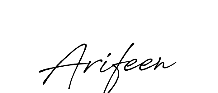 Also we have Arifeen name is the best signature style. Create professional handwritten signature collection using Antro_Vectra_Bolder autograph style. Arifeen signature style 7 images and pictures png