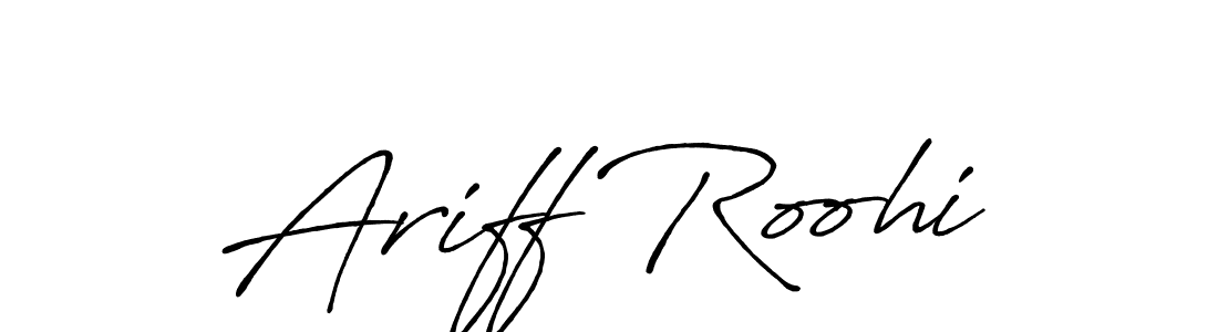 Here are the top 10 professional signature styles for the name Ariff Roohi. These are the best autograph styles you can use for your name. Ariff Roohi signature style 7 images and pictures png