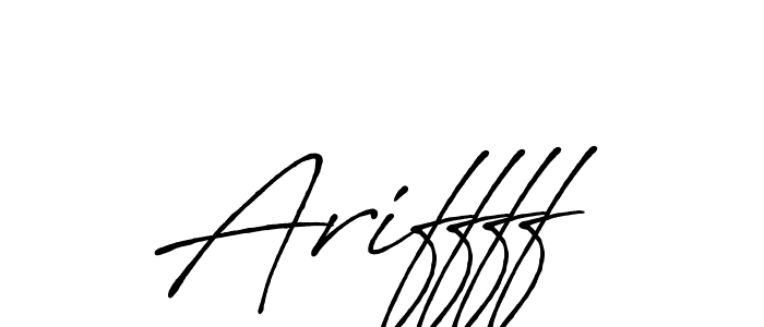 Use a signature maker to create a handwritten signature online. With this signature software, you can design (Antro_Vectra_Bolder) your own signature for name Ariffff. Ariffff signature style 7 images and pictures png