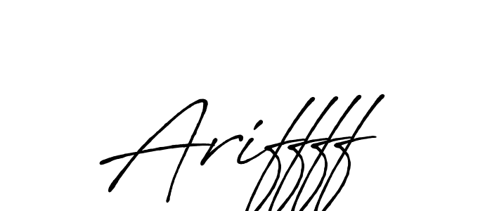 Ariffff stylish signature style. Best Handwritten Sign (Antro_Vectra_Bolder) for my name. Handwritten Signature Collection Ideas for my name Ariffff. Ariffff signature style 7 images and pictures png